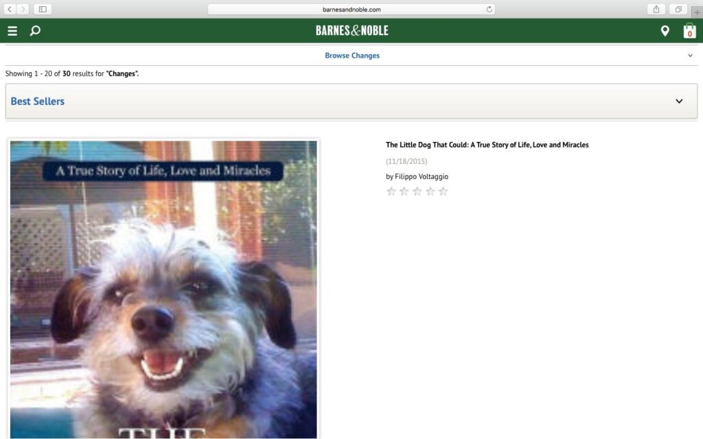 The Little Dog That Could, Becomes a Bestselling Book on Barnes and Noble The Little Dog That Could Best Seller On Barnes And Noble By Filippo Voltaggio 1024x640
